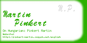 martin pinkert business card